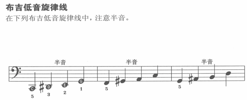 布吉低音旋律线